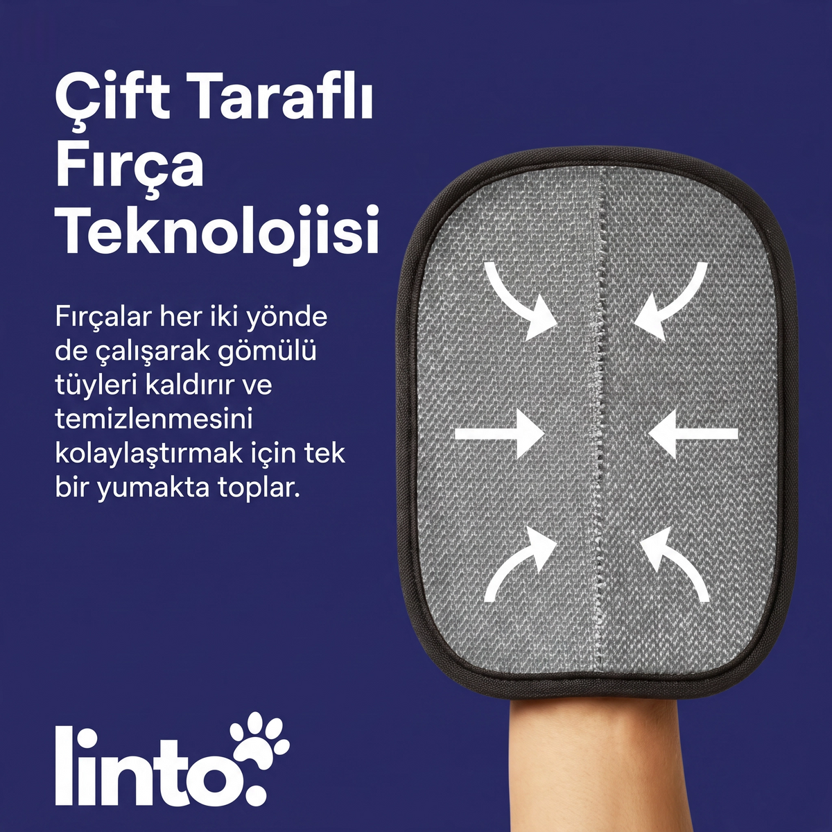 Linto™ Tüy Temizleme Eldiveni