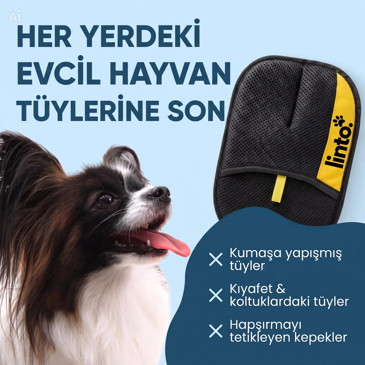 Linto™ Tüy Temizleme Eldiveni