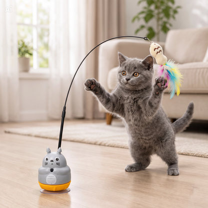 Dönen Peluş Balıklı Olta Oyuncağı