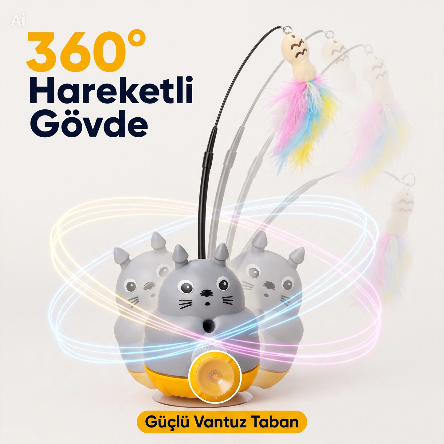 Dönen Peluş Balıklı Olta Oyuncağı