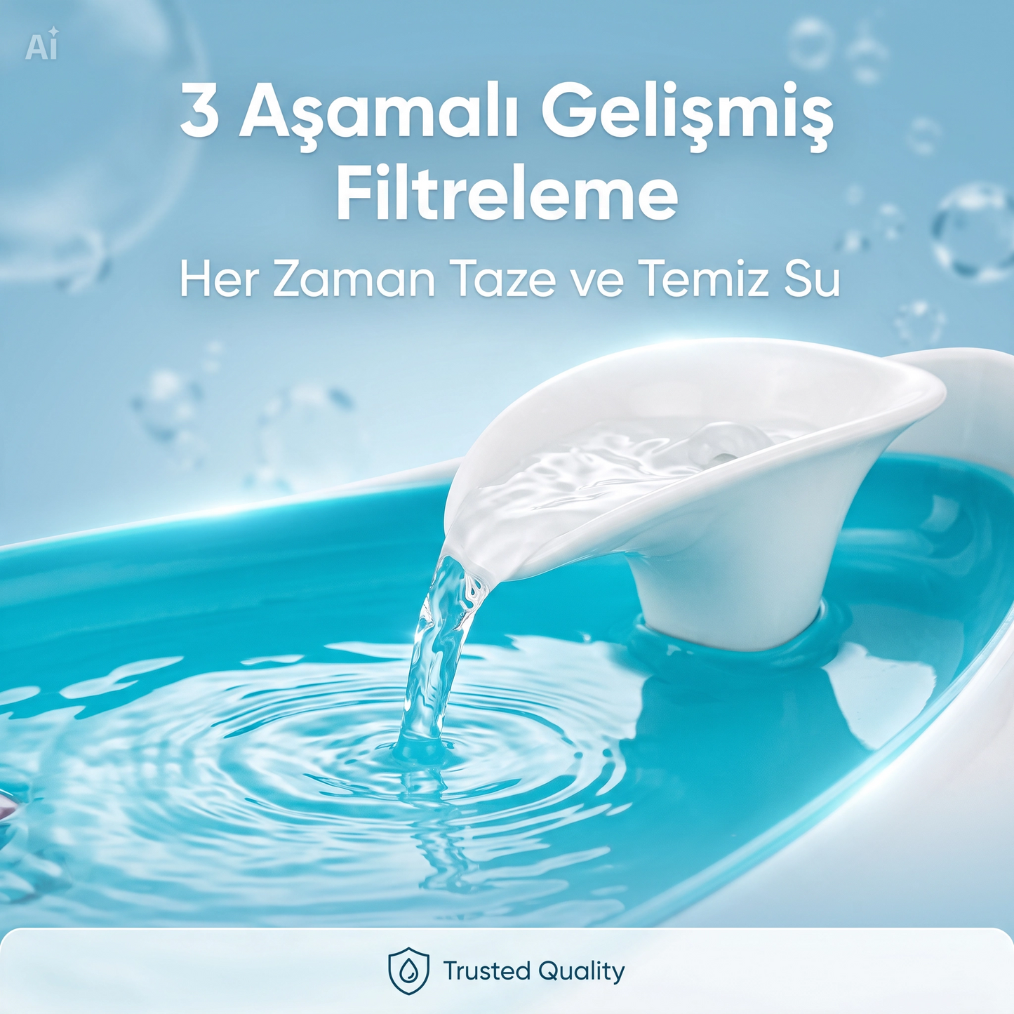 Otomatik Kedi Su Pınarı - Yüksek Kaliteli