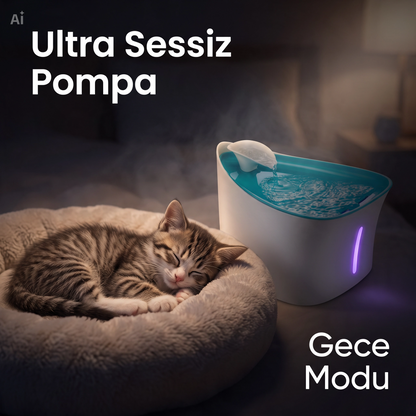 Otomatik Kedi Su Pınarı - Yüksek Kaliteli